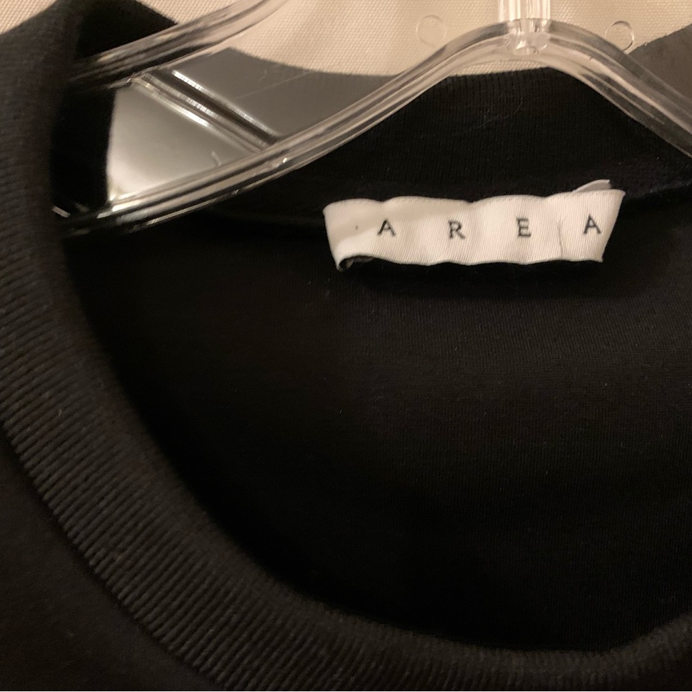 Area Black Crop Top crystal bustier Detailing Medium $485 worn once - Picture 7 of 7